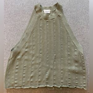 Wilfred Olive Sleeveless Knit Sweater